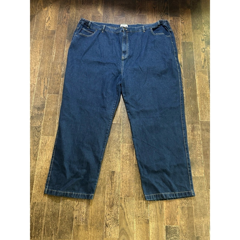 Duke Habana Mens Jeans 56 long Blue Denim Relaxed Fit Jeans Stretch Waist